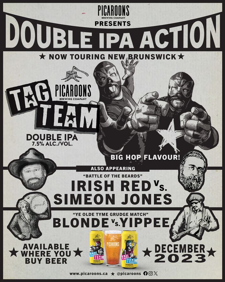 A retro poster our graphic designer created to promote the TAG TEAM beer launch.